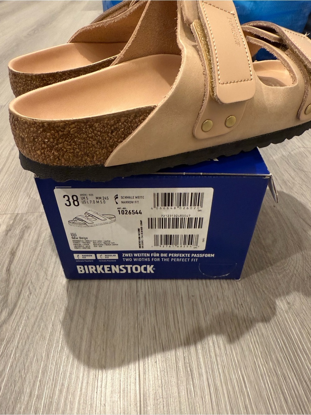Birkenstock Arizona Sandals in Light Beige/Nude